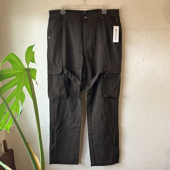 Standard Cloth Cotton Chocolate Herringbone Twill Flared Cargo Pant men XL orXXL - Picture 8 of 15